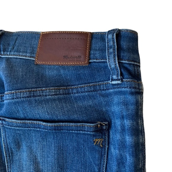 Madewell High Riser Crop front pocket skinny medium dark wash size 25 jeans - Picture 7 of 9